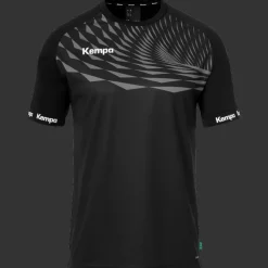 Kempa Kinder Wave 26 Shirt schwarz/anthra