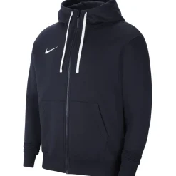 Nike Herren Full Zip Fleece Hoodie Park 20 blau-weiß