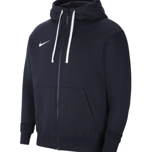Nike Herren Full Zip Fleece Hoodie Park 20 blau-weiß