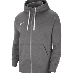 Nike Herren Full Zip Fleece Hoodie Park 20 grau-weiß