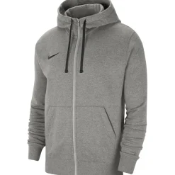 Nike Herren Full Zip Fleece Hoodie Park 20 grau-schwarz
