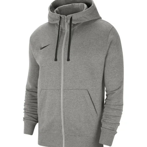 Nike Herren Full Zip Fleece Hoodie Park 20 grau-schwarz