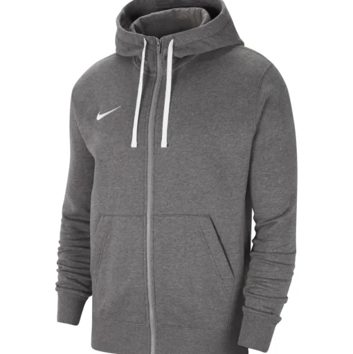 Nike Herren Full Zip Fleece Hoodie Park 20 grau-weiß