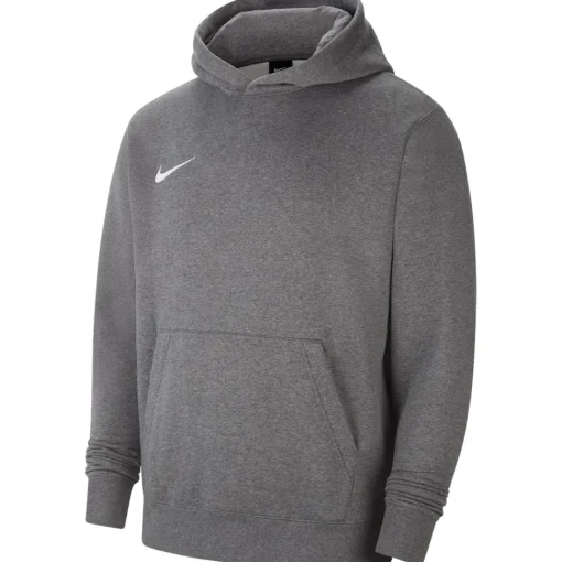 Nike Kinder Fleece Hoodie Park 20 grau-weiß