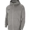 Nike Kinder Full Zip Fleece Hoodie Park 20 grau-schwarz