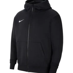 Nike Kinder Full Zip Fleece Hoodie Park 20 schwarz-weiß