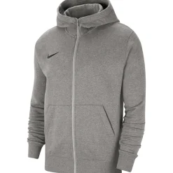 Nike Kinder Full Zip Fleece Hoodie Park 20 grau-schwarz