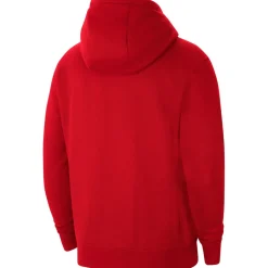 Nike Kinder Full Zip Fleece Hoodie Park 20 rot-weiß