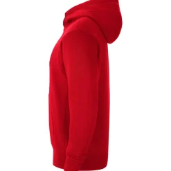 Nike Kinder Full Zip Fleece Hoodie Park 20 rot-weiß