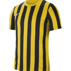 Nike Kinder Kurzarm Trikot Striped Division IV gelb-schwarz
