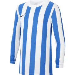 Nike Kinder Langarm Trikot Striped Division IV weiß-blau