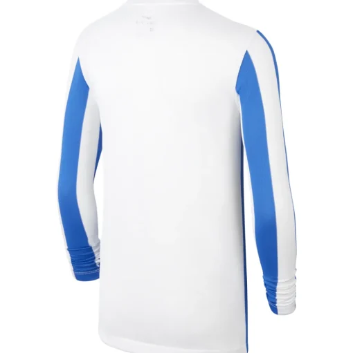 Nike Kinder Langarm Trikot Striped Division IV weiß-blau