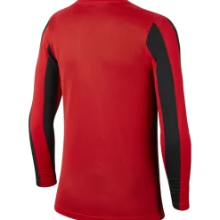 Nike Kinder Langarm Trikot Striped Division IV rot-schwarz