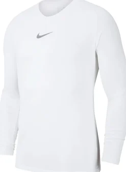 Nike Park First Layer Langarm Shirt weiß-cool grey