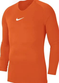Nike Park First Layer Langarm Shirt safety orange-weiß