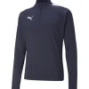 Puma 1/4 Zip Top teamLIGA blau-weiß
