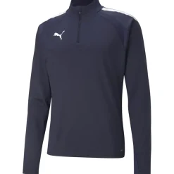 Puma 1/4 Zip Top teamLIGA blau-weiß