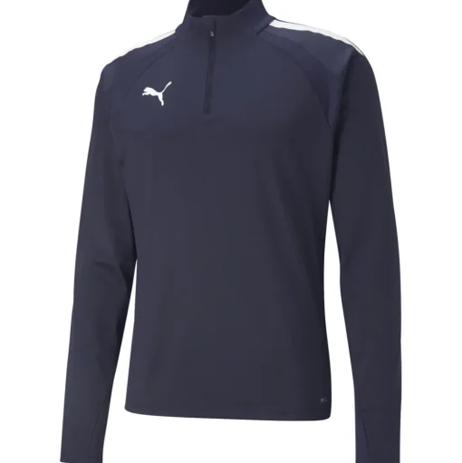 Puma 1/4 Zip Top teamLIGA blau-weiß
