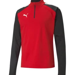 Puma 1/4 Zip Top teamLIGA rot-schwarz