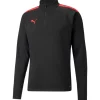 Puma 1/4 Zip Top teamLIGA schwarz-pink
