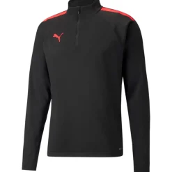 Puma 1/4 Zip Top teamLIGA schwarz-pink