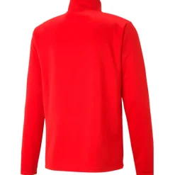 Puma 1/4 Zip Top teamRISE rot-weiß