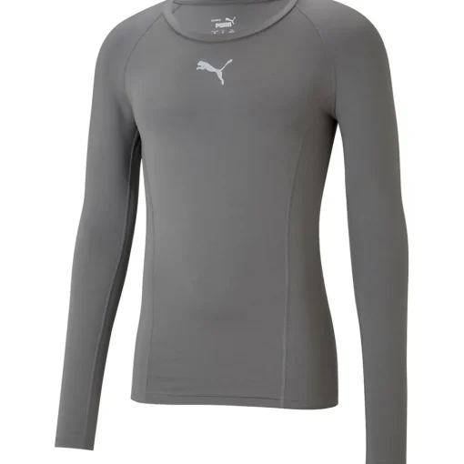Puma Baselayer Langarm Shirt Liga grau