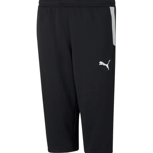 Puma Kinder 3/4 Trainingshose teamLIGA schwarz-weiß