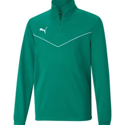 Puma Kinder 1/4 Zip Top teamRISE grün-weiß
