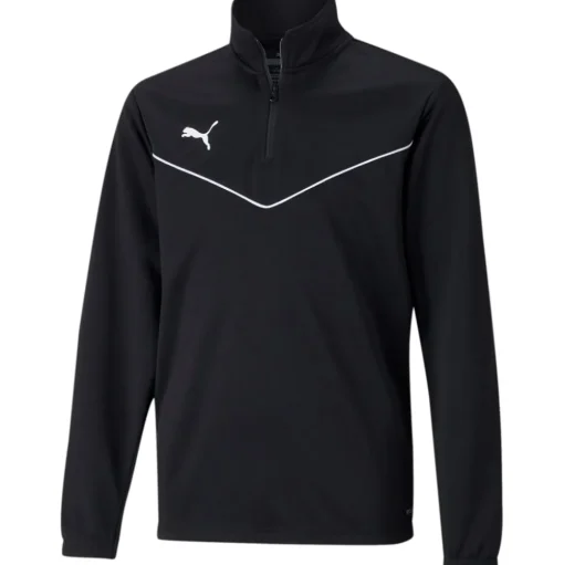 Puma Kinder 1/4 Zip Top teamRISE schwarz-weiß