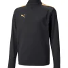 Puma Kinder 1/4 Zip Top teamLIGA schwarz-orange