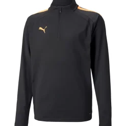 Puma Kinder 1/4 Zip Top teamLIGA schwarz-orange
