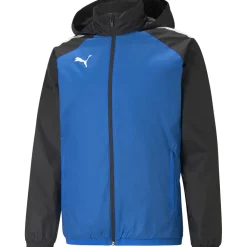 Puma Kinder Allwetterjacke teamLIGA blau-schwarz
