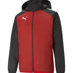 Puma Kinder Allwetterjacke teamLIGA rot-schwarz