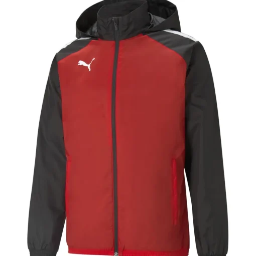 Puma Kinder Allwetterjacke teamLIGA rot-schwarz