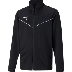 Puma Kinder Polyester Trainingsjacke teamRISE schwarz-weiß
