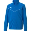 Puma Kinder Polyester Trainingsjacke teamRISE blau-weiß