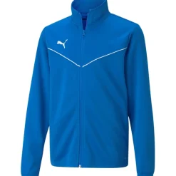Puma Kinder Polyester Trainingsjacke teamRISE blau-weiß