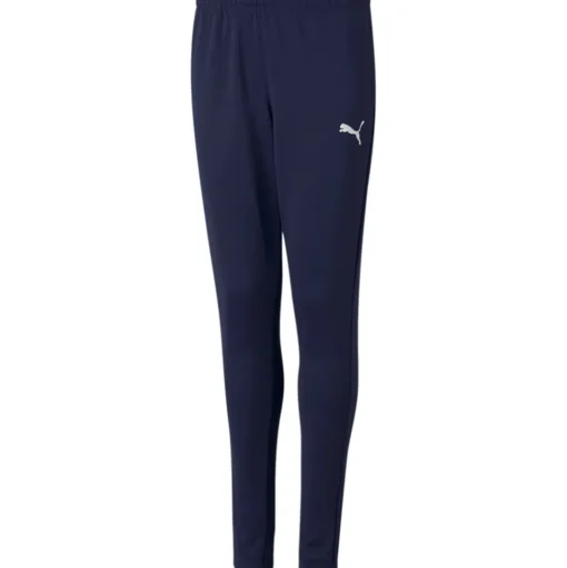 Puma Kinder Polyester Trainingshose teamRISE blau-weiß