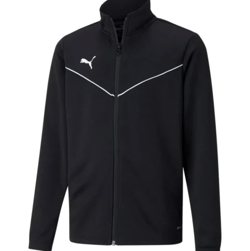 Puma Kinder Polyester Trainingsjacke teamRISE schwarz-weiß