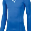 Puma Liga Baselayer Kinder Langarm Shirt el. blue lemonade