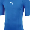 Puma Liga Baselayer Kurzarm Shirt electric blue lemonade
