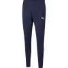Puma Polyester Trainingshose teamRISE blau-weiß