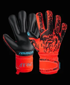 Reusch Attrakt Freegel Gold Finger Support TW-Handschuhe Kinder Rot Blau F3333