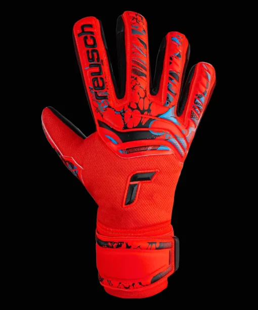 Reusch Attrakt Grip Evolution Finger Support Kinder 2023 Rot Blau Schwarz F3333