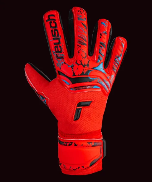 Reusch Attrakt Grip Evolution Finger Support 2023 Rot Blau Schwarz F3333