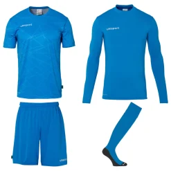 uhlsport Prediction Kinder Torwart Set fluo blau