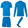 uhlsport Prediction Torwart Set fluo blau